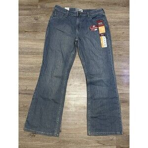 Levis Bootcut Jeans Womens 14 Medium Mid Rise Blue Flare Wide Leg Denim NWT